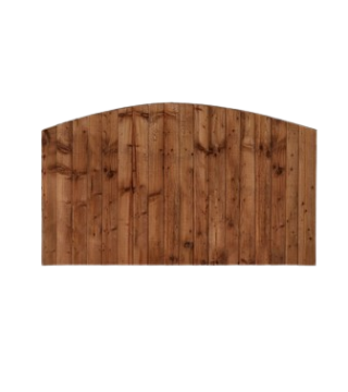 6ft wide Closeboard Arch Fence Panel Brown
